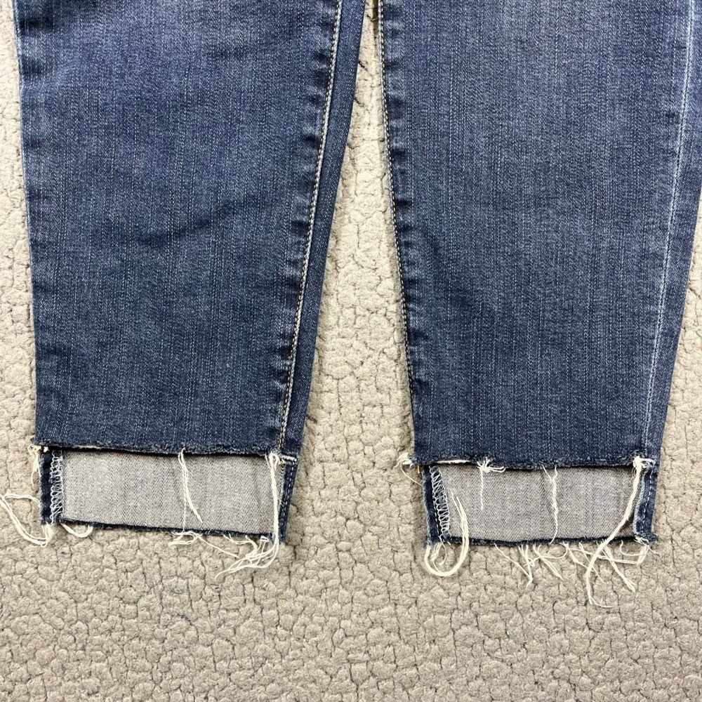 FRAME Denim Le High Skinny Jeans Blanch Blue Raw Fray Step Hem Size 29 LHSKRS517 - Picture 3 of 11